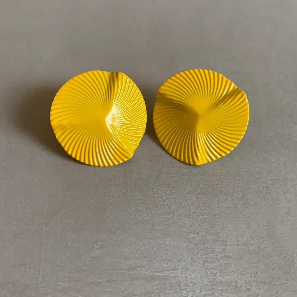 Yellow earrings